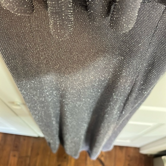 Show Me Your MuMu Women’s Size Small Floor Length Silver Sparkly Prom Gown - Picture 2 of 11